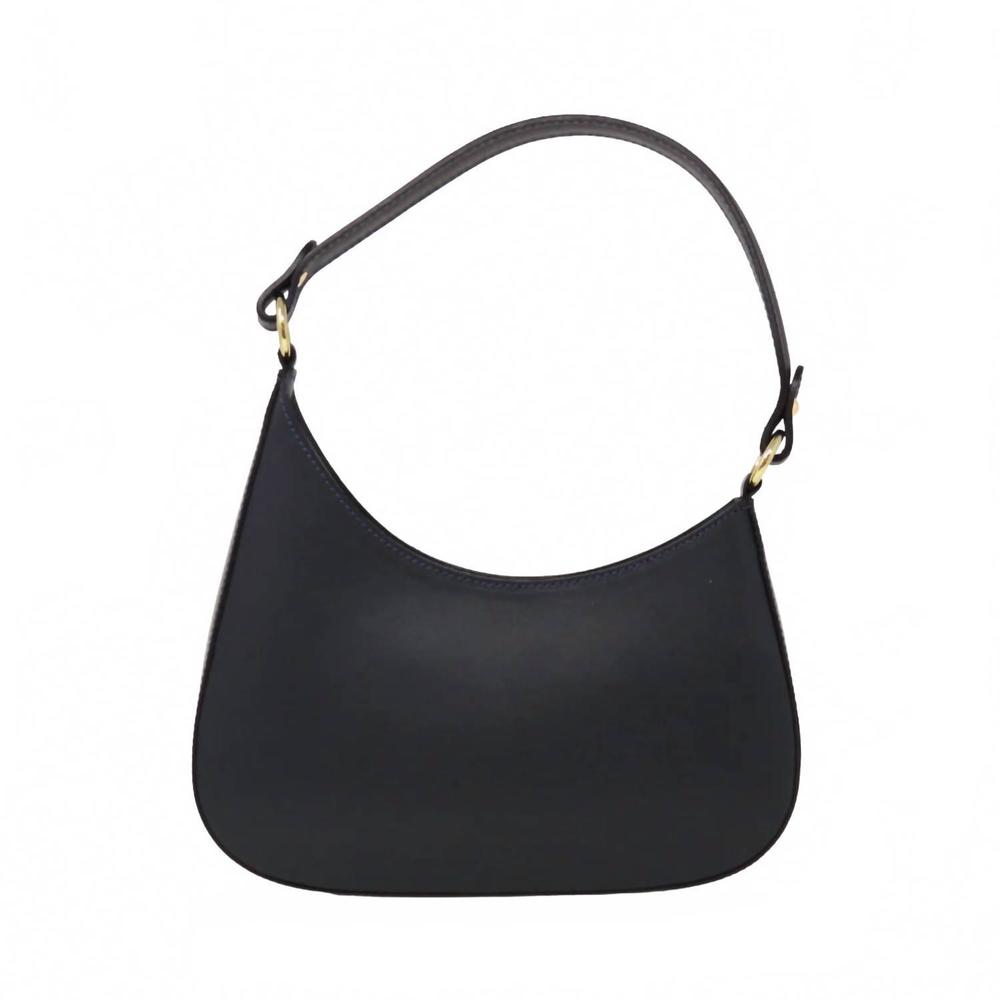 NEW GERMAN FUENTES women's italian leather shoulder crossbody bag in navy